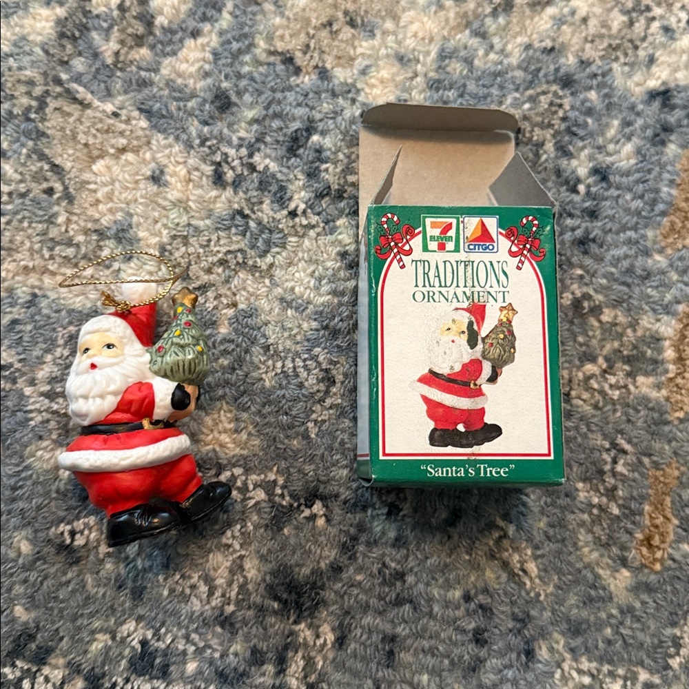 7-11 Citgo Traditions Ornament Santa’s Tree 1993